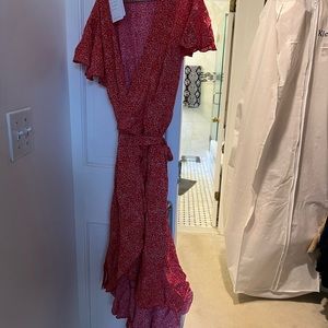 Zesica beautiful wrap midi dress